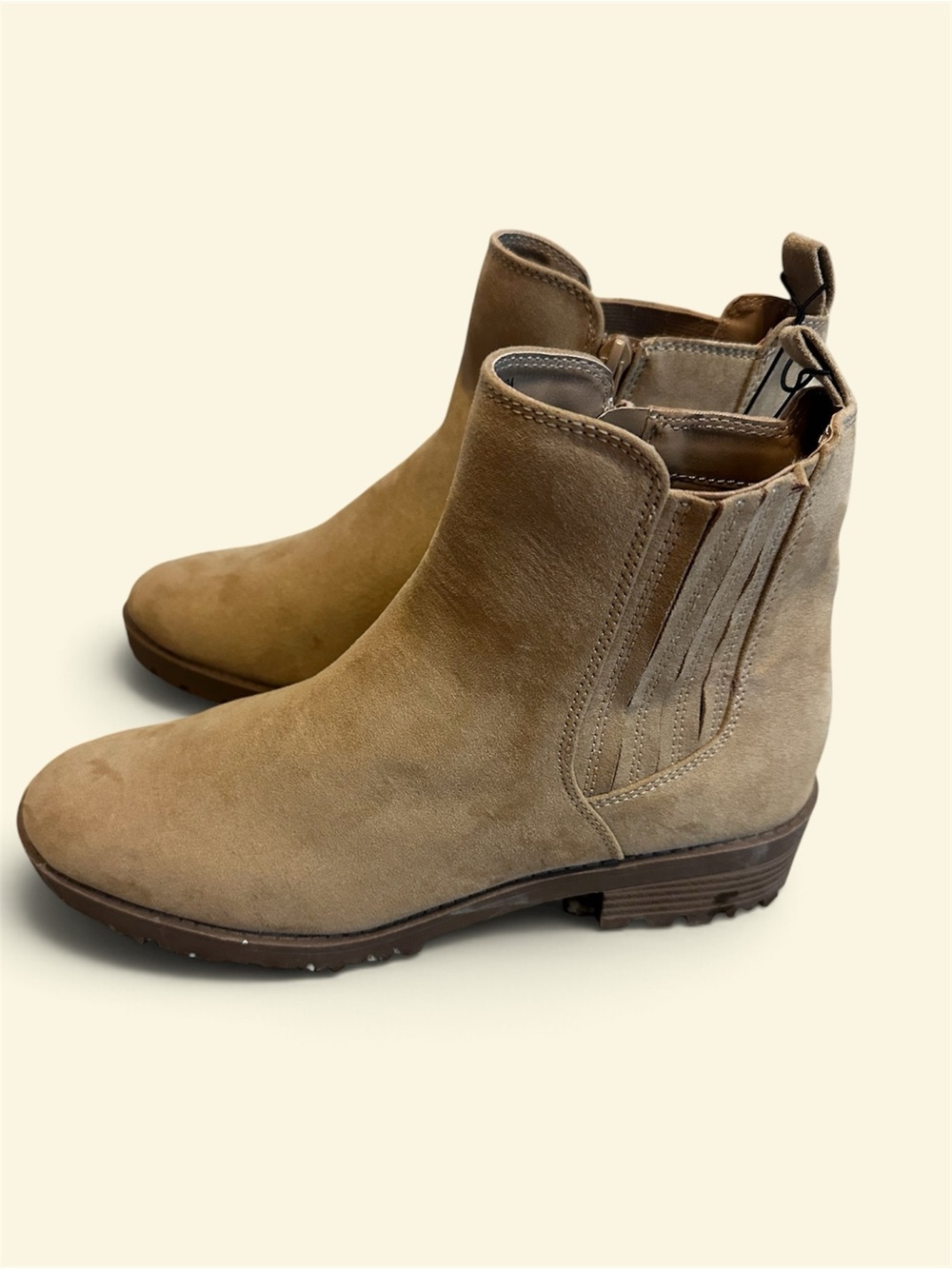 Time & Tru Side-Zip Ankle Boots in Brown US 9 NWT
